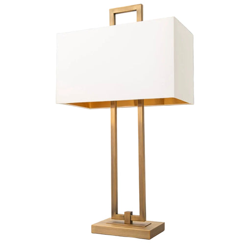 Ember Antique Brass Finish Table Lamp