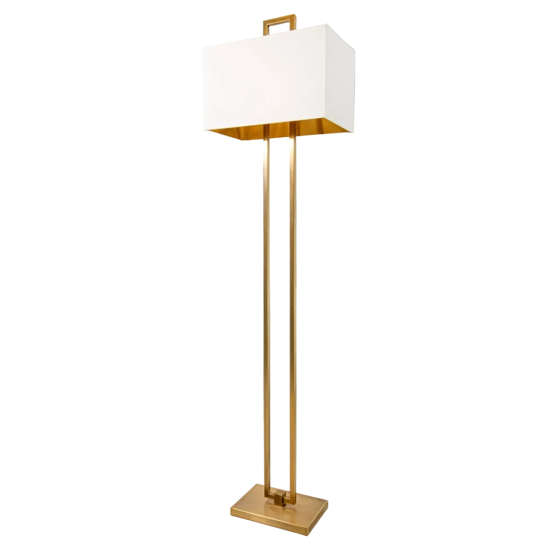Ember Antique Brass Floor Lamp