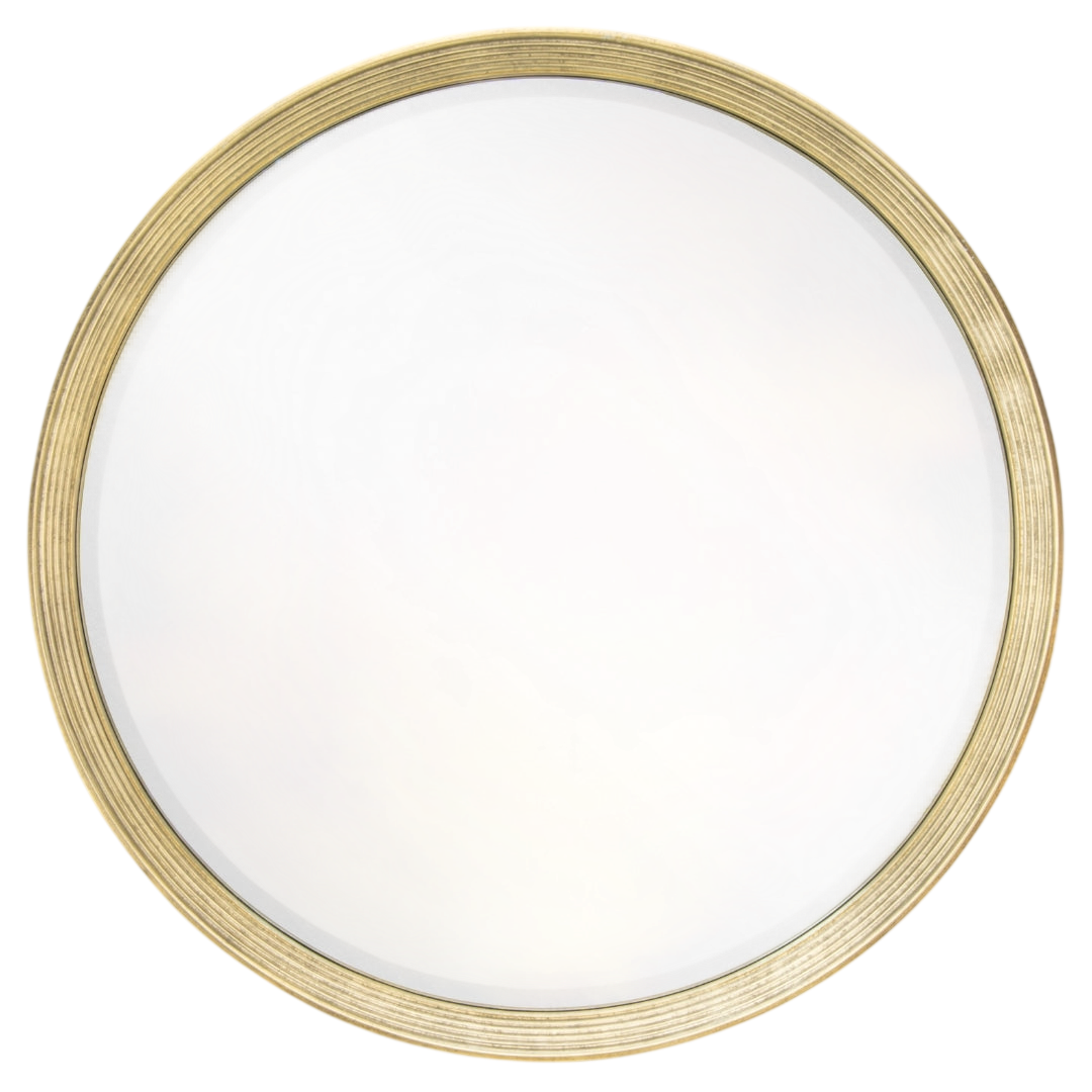 Flare Distressed Gold Leaf Wall Mirror