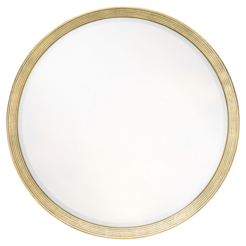 Flare Distressed Gold Leaf Wall Mirror
