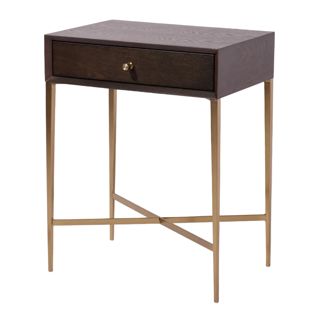 Frost Chocolate Finish Side Table