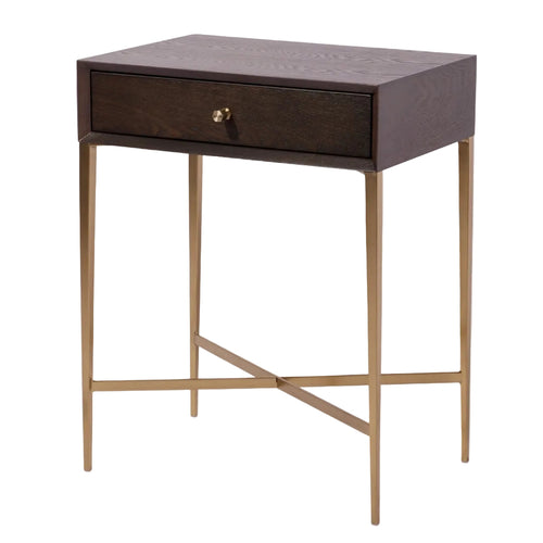 Frost Chocolate Finish Side Table