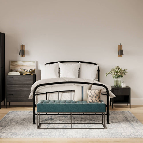Halston Black Kingsize Bed