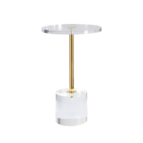Hollywood Clear Side Table