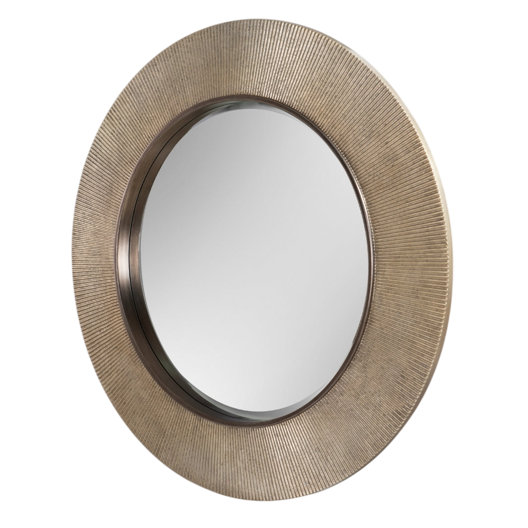Jade Distressed Gold Leaf Wall Mirror
