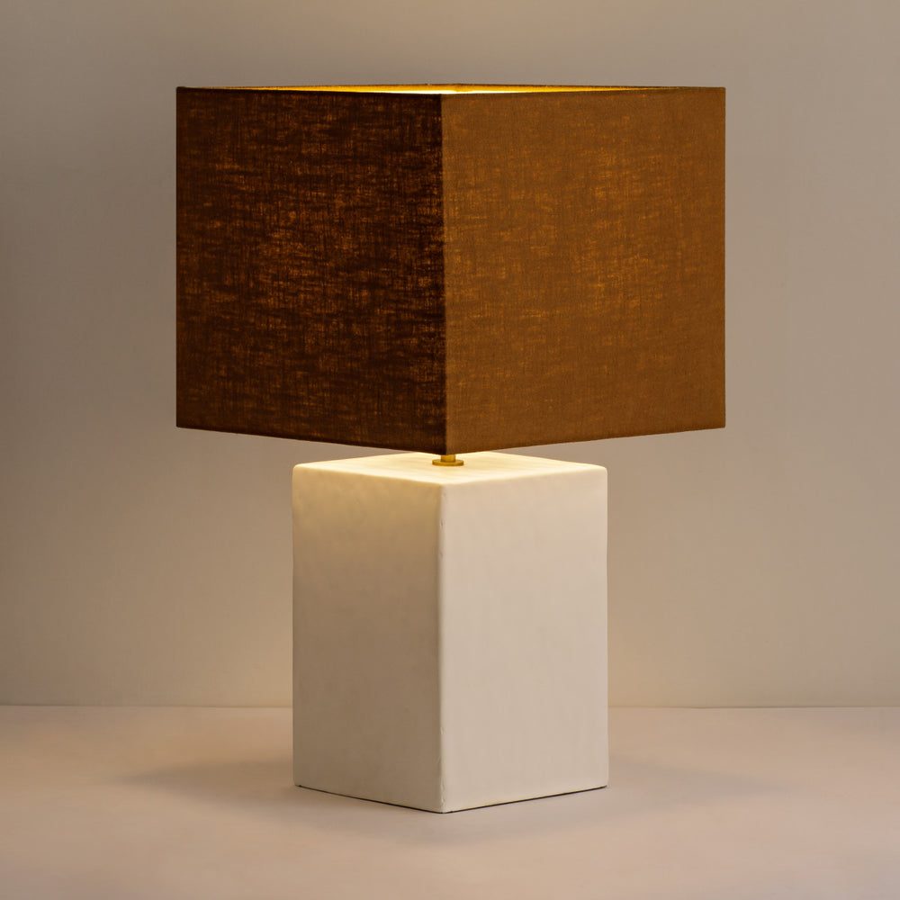 Lamp Small Rectangular Gesso