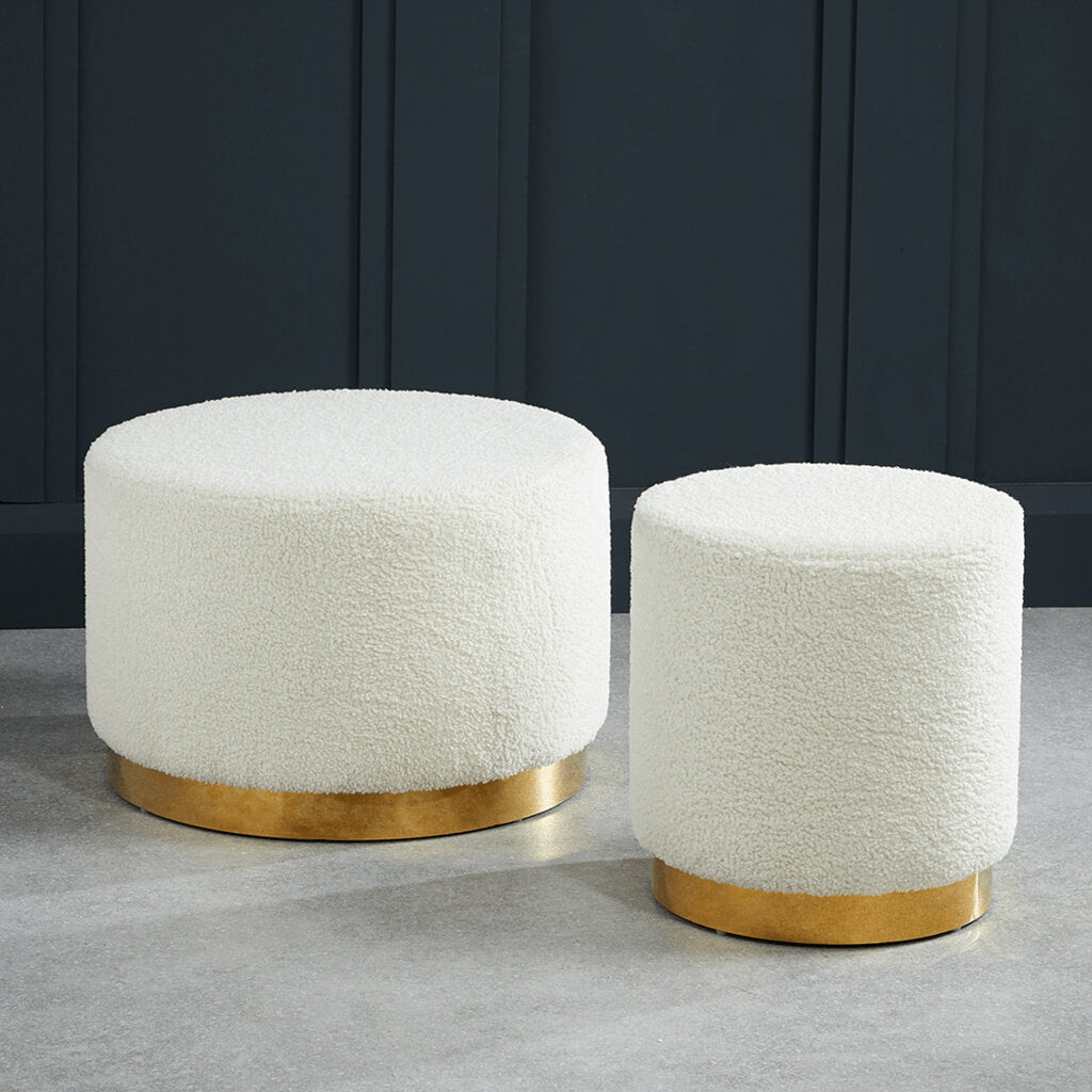 Lara Ted Small Pouffe