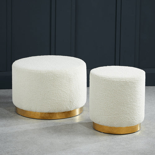 Lara Ted Small Pouffe