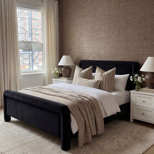 Leonnie Black Double Bed