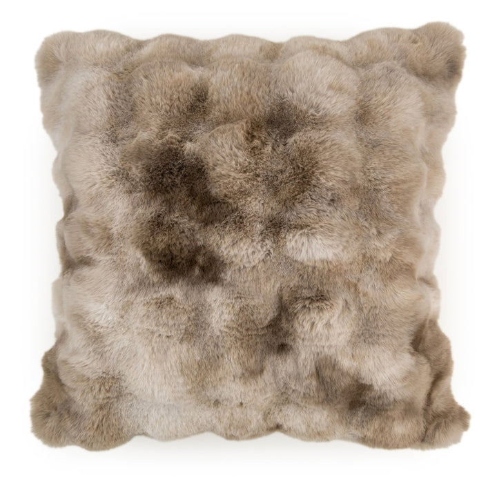 LUXURY NATURAL TEXTURED FAUX FUR CUSHION 50 X 50 , LUXURY NATURAL TEXTURED FAUX FUR CUSHION 50 X 50