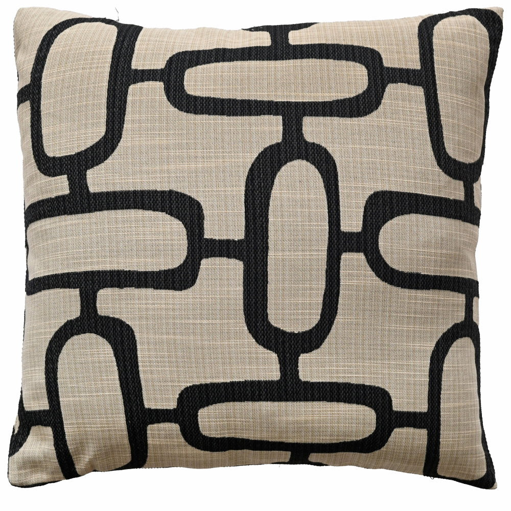 Malini Large Edison Black Cushion