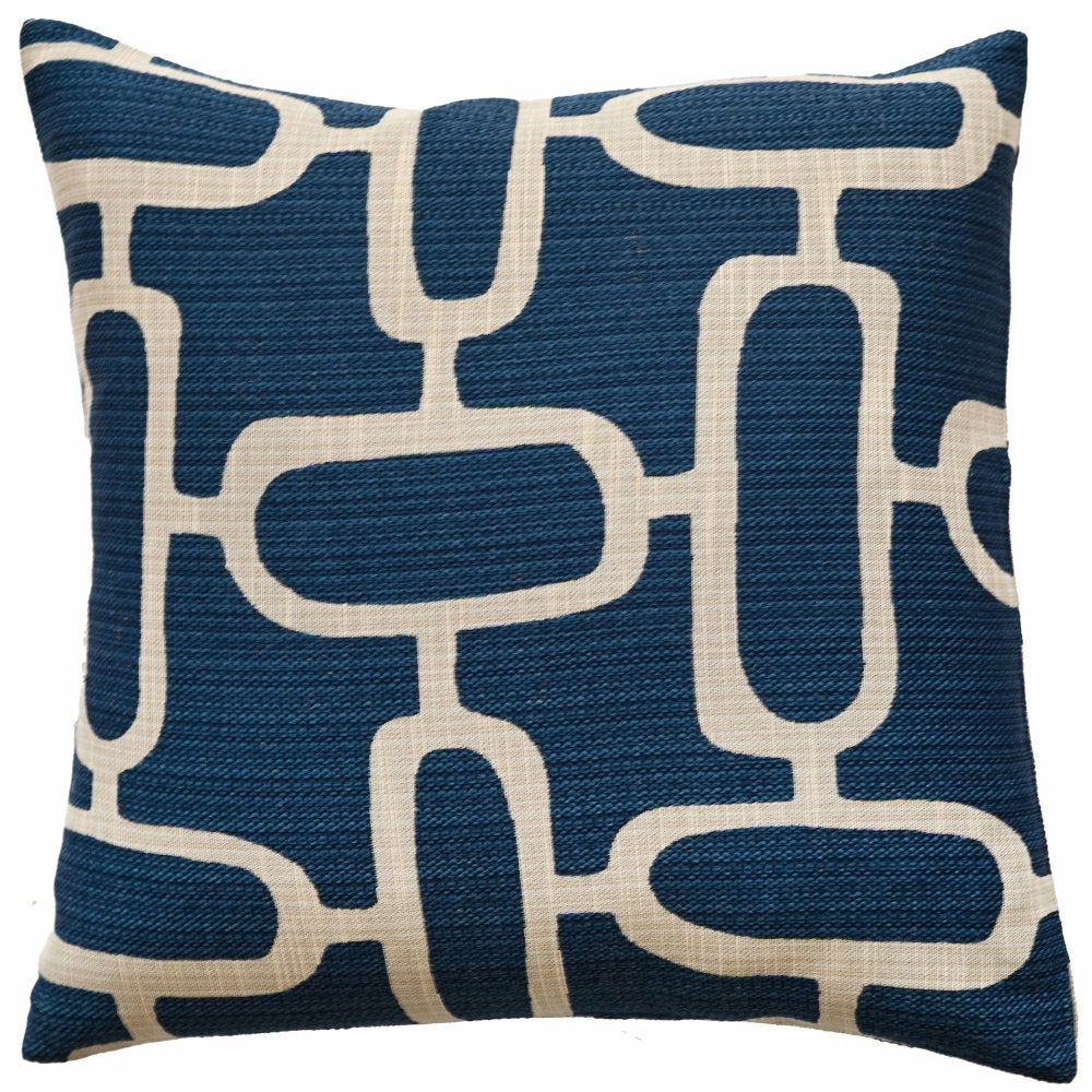 ABSTRACT CHAINS JACQUARD BLUE  50 X 50 , ABSTRACT CHAINS JACQUARD BLUE  50 X 50