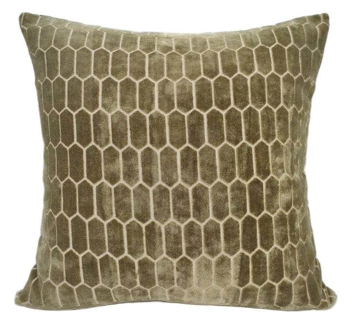 Malini Large Albie Olive Cushion