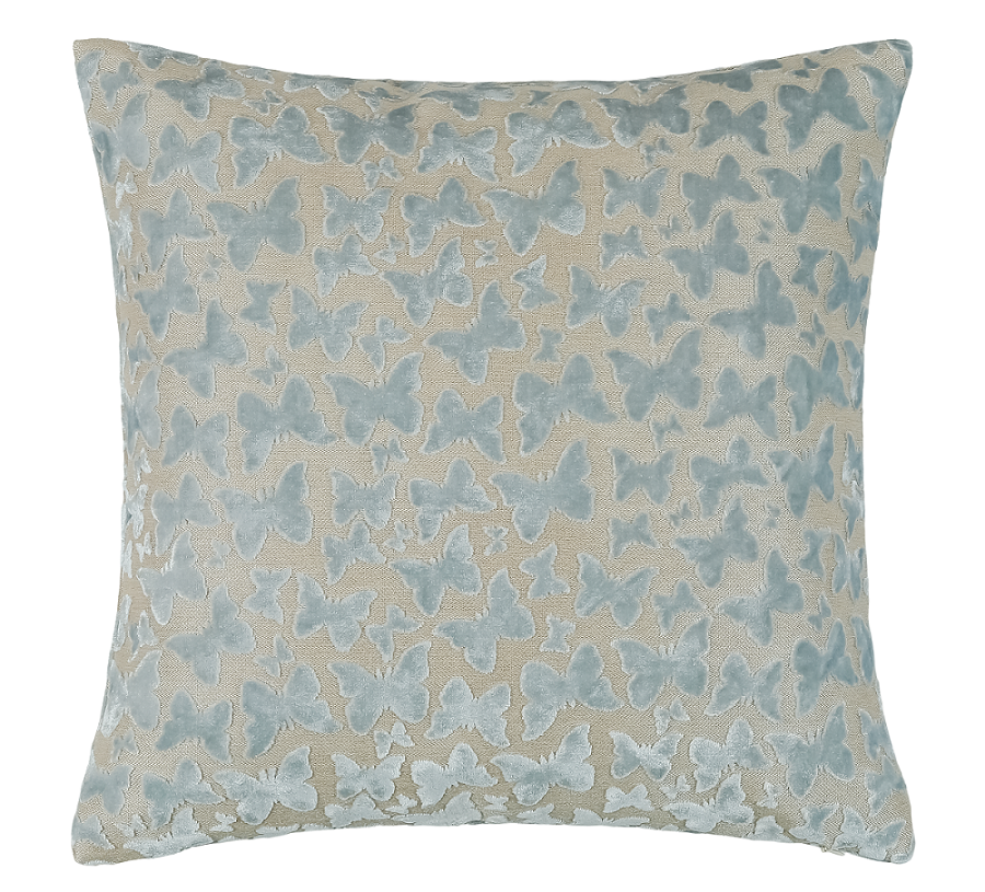 Malini Large Butterfly BabyBlue Cushion 