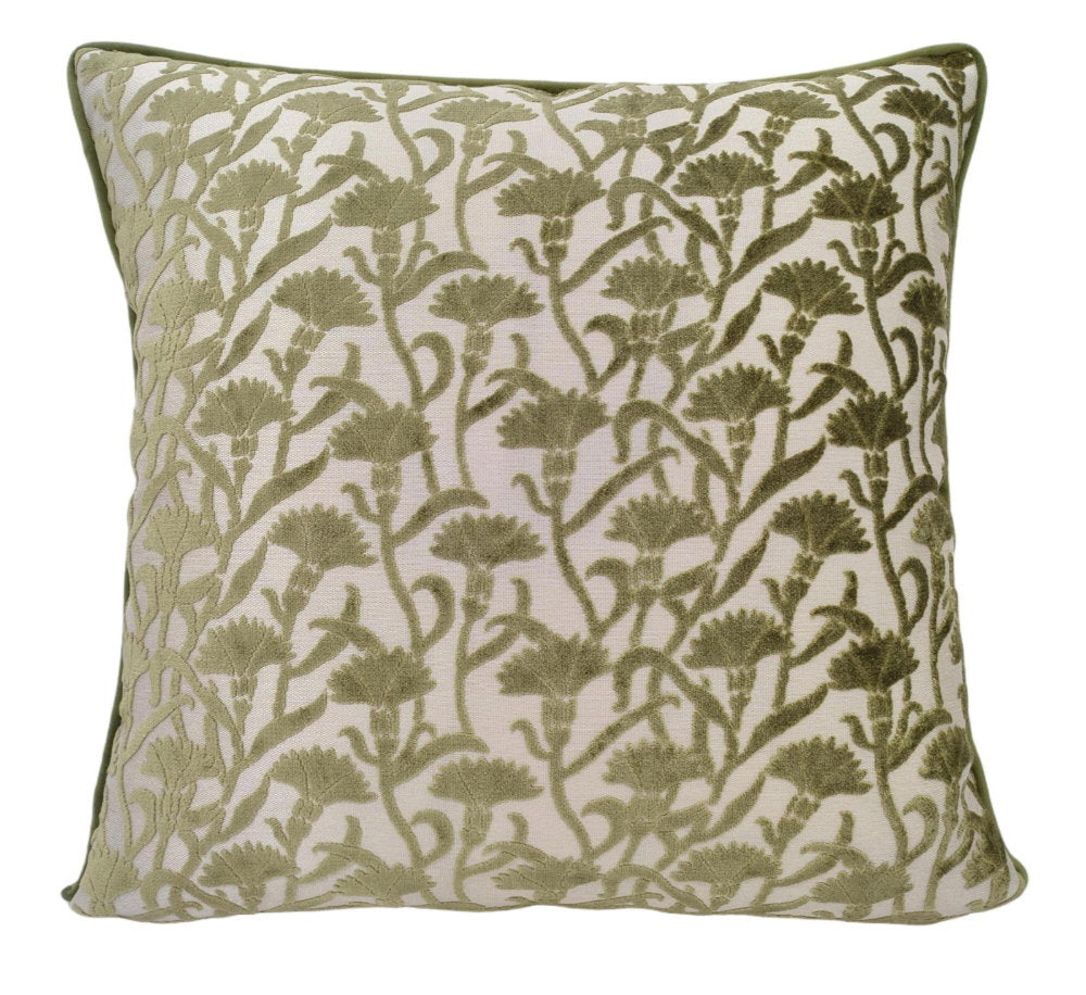 Malini Large Cassia Olive Cushion