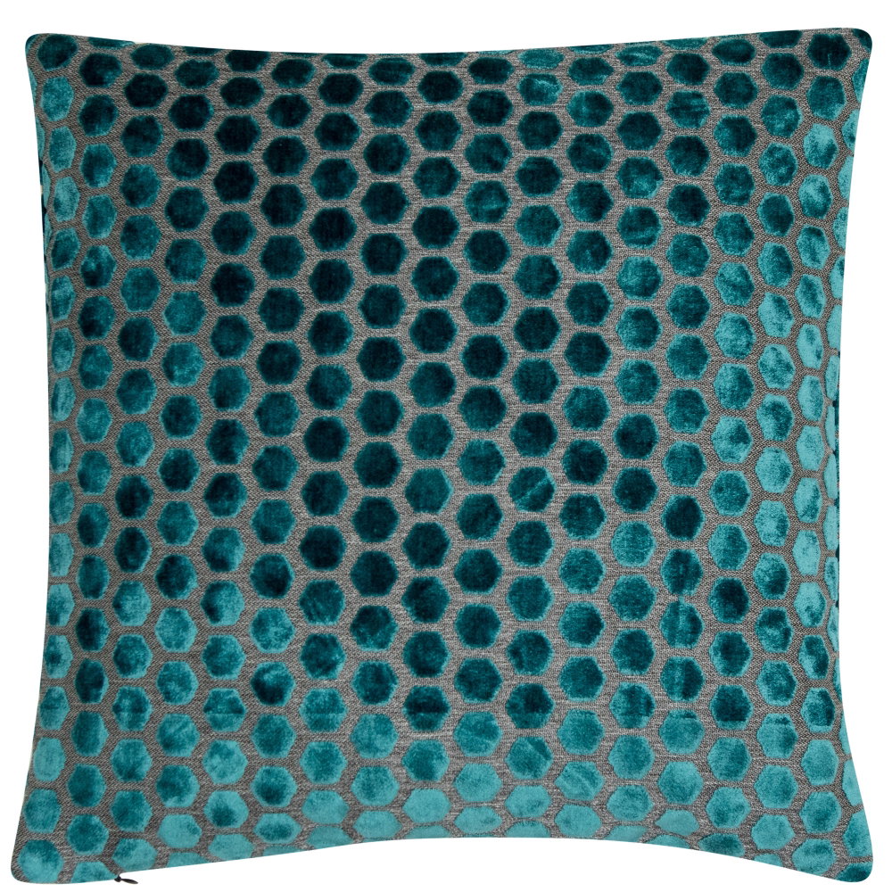 Malini (Fibre Filled) Large Jorvik Teal Cushion