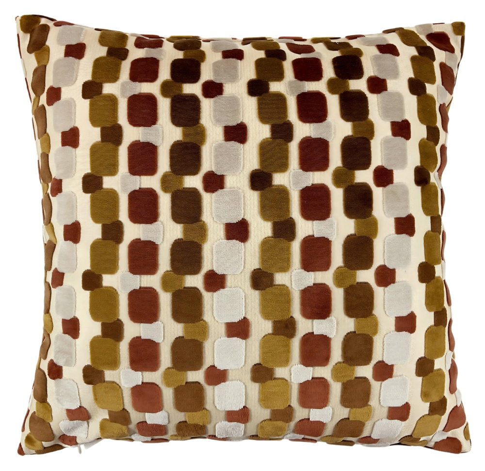 Malini Memphis Cognac Cushion  , Malini Memphis Cognac Cushion 
