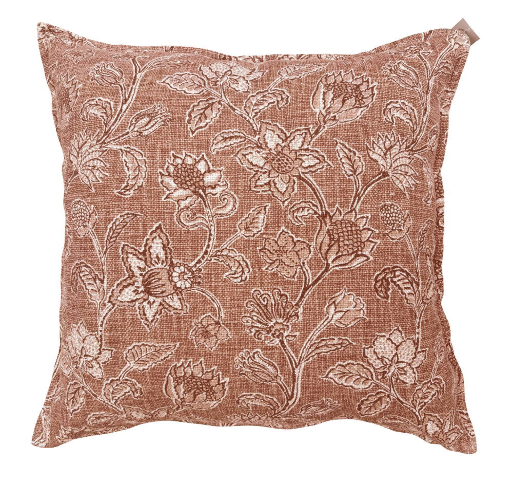 Malini Nadira Rust Cushion 
