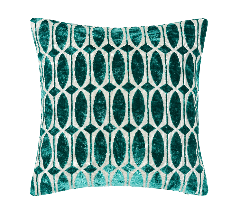Paul Moneypenny Large OfftheRails Teal Cushion