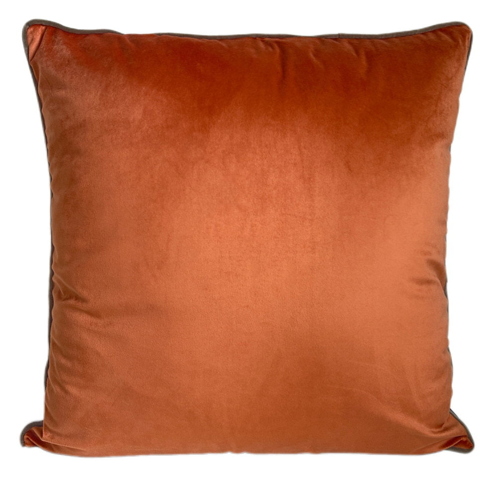 Paul Moneypenny Twofaced Orange/Choc Cushion