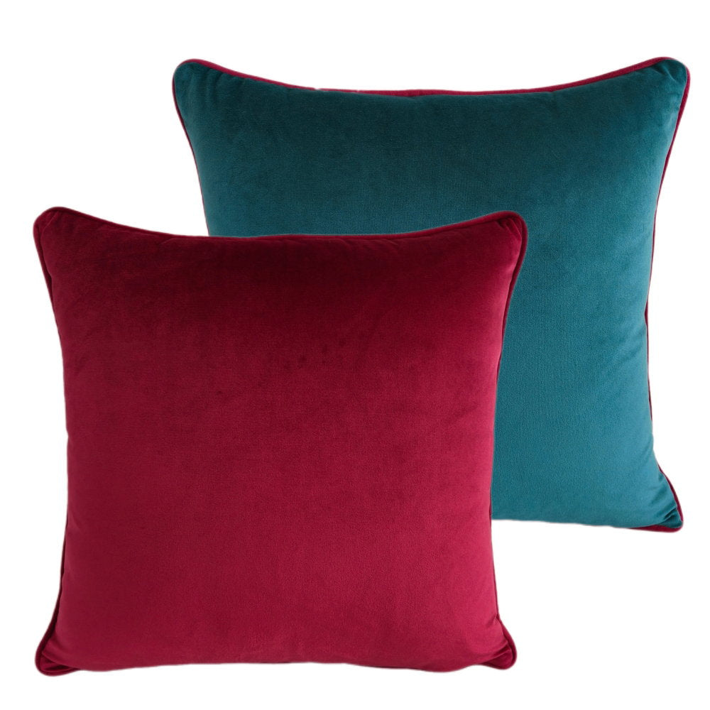 Paul Moneypenny Twofaced Teal And Fuschia Cushion