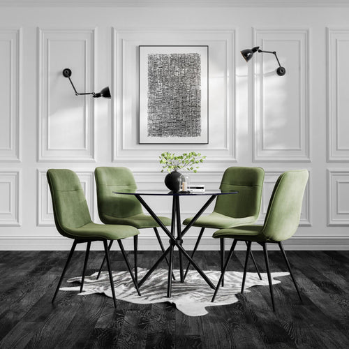 Maxi Moss and Black Dining Chair