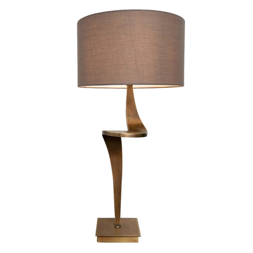Nero Antique Brass Finish Table Lamp