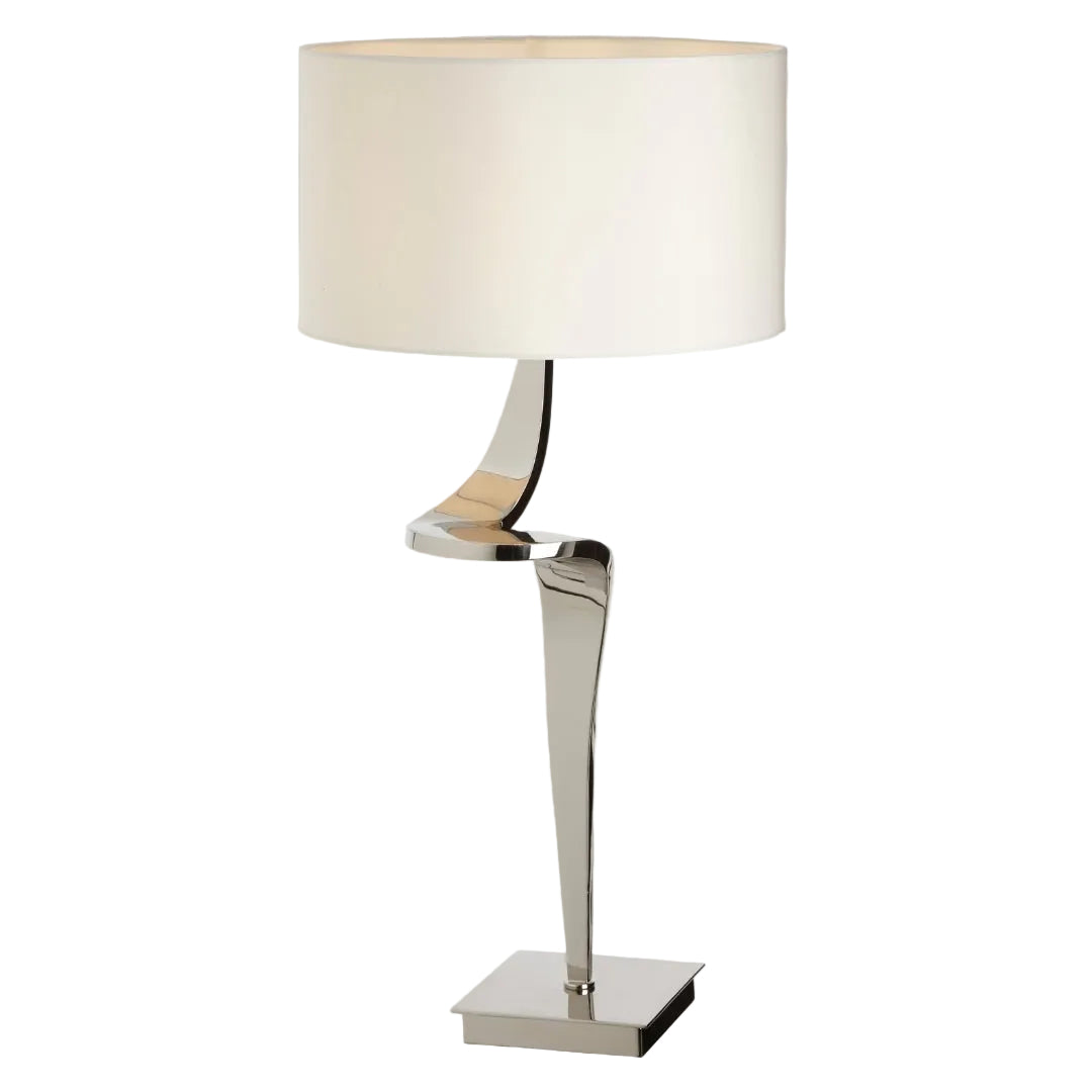 Nero Nickel Finish Table Lamp
