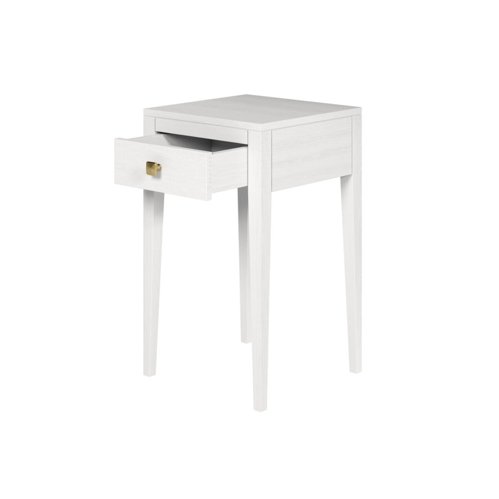 Radford Bedside Table One Drawer White