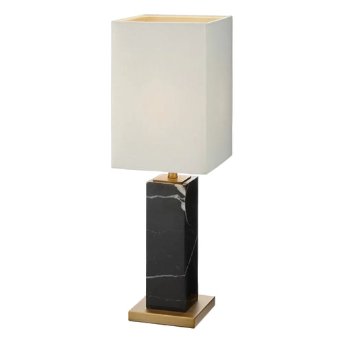 Pax Black Marble Table Lamp