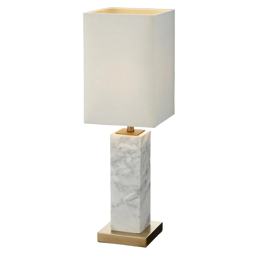 Pax White Marble Table Lamp