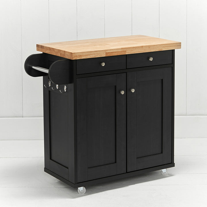 Portland Black Kitchen Island