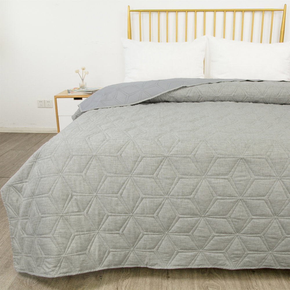 Malini Lombardi Grey Quilt