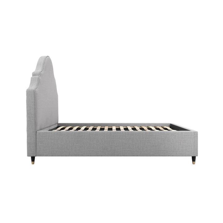 Quince Light Grey Kingsize Bed