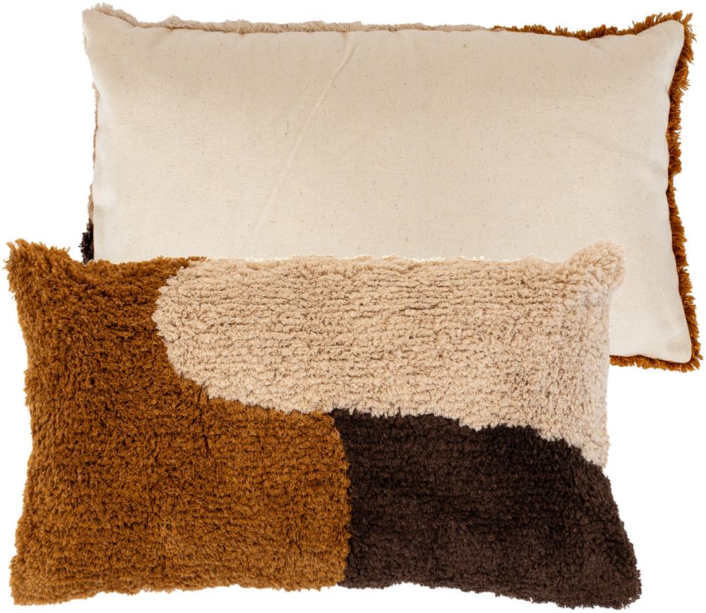 TUFTED CUSHION IN WARM SHADES 30 X 50 , TUFTED CUSHION IN WARM SHADES 30 X 50 , TUFTED CUSHION IN WARM SHADES 30 X 50