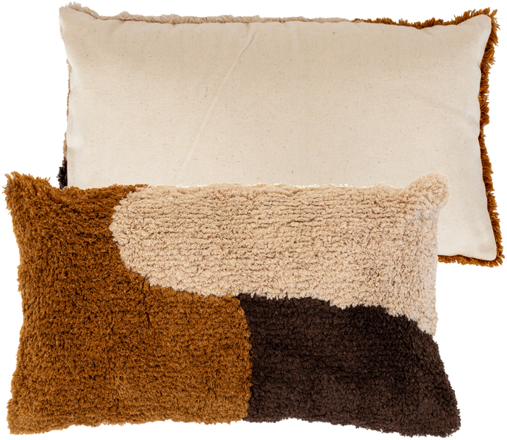 TUFTED CUSHION IN WARM SHADES 30 X 50 , TUFTED CUSHION IN WARM SHADES 30 X 50 , TUFTED CUSHION IN WARM SHADES 30 X 50