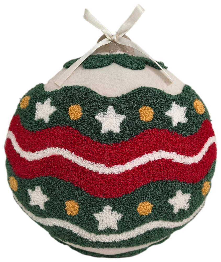 Paul Moneypenny Round Festiveballs Cushion