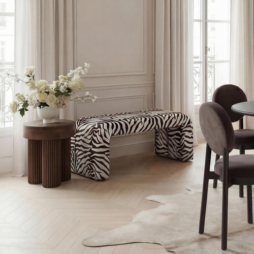 Rosa Zebra Bench