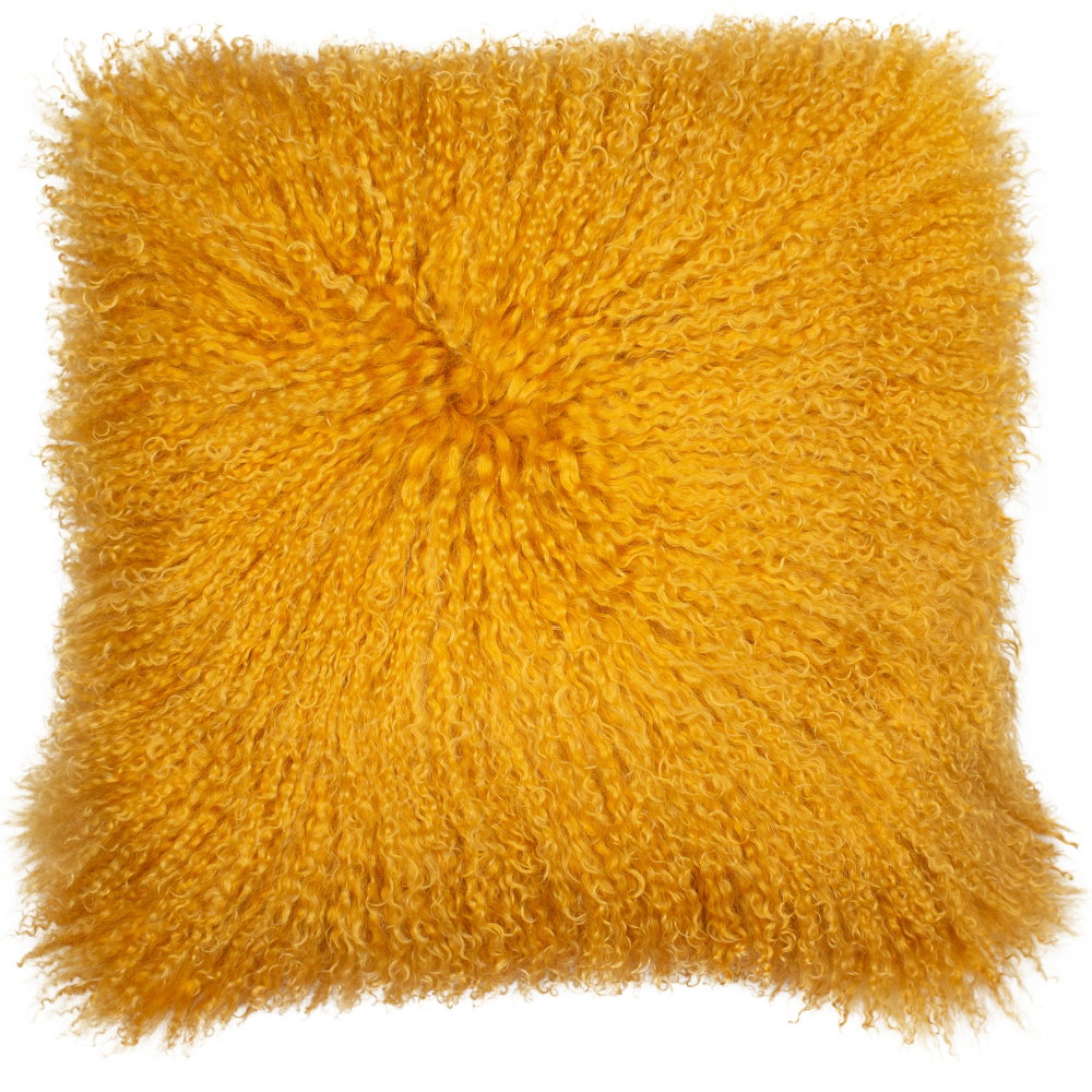 Malini (Fibre Filled) Mongolian Mustard Cushion