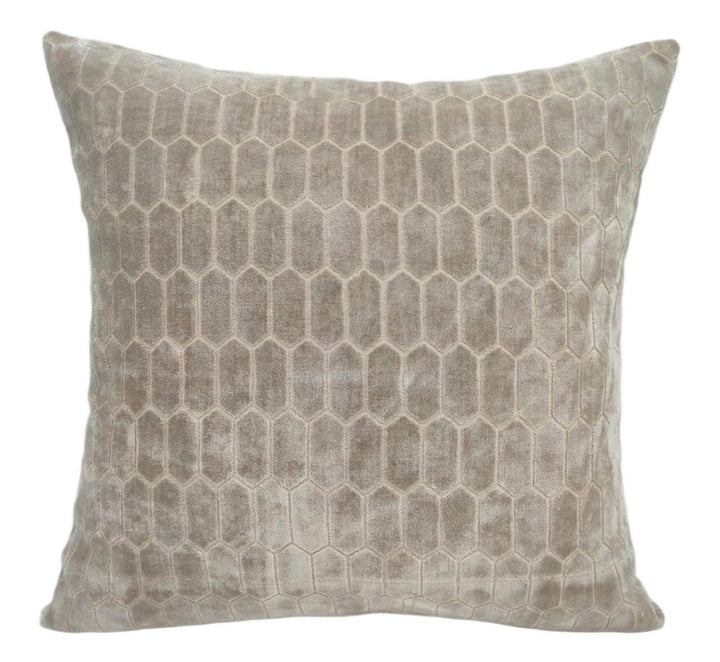 Malini Albie Taupe Cushion
