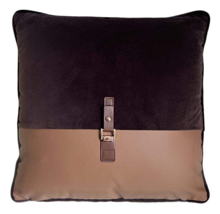 Paul Moneypenny Buckleup Choc Cushion
