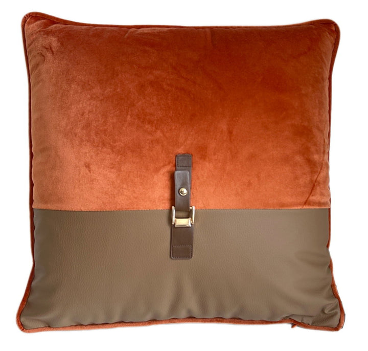 Paul Moneypenny Buckleup Orange Cushion