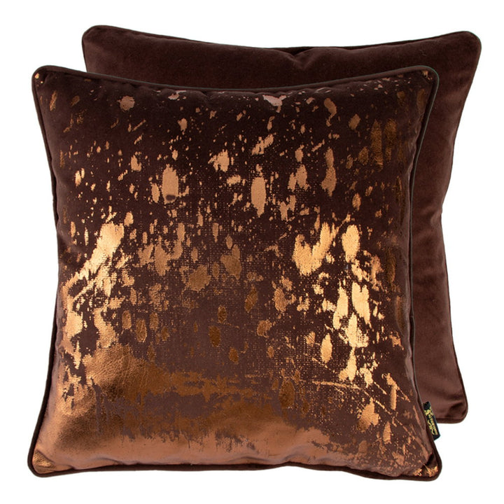 BRONZE FOIL SPLASH CUSHION ON CHOC 45 X 45 , BRONZE FOIL SPLASH CUSHION ON CHOC 45 X 45 , BRONZE FOIL SPLASH CUSHION ON CHOC 45 X 45