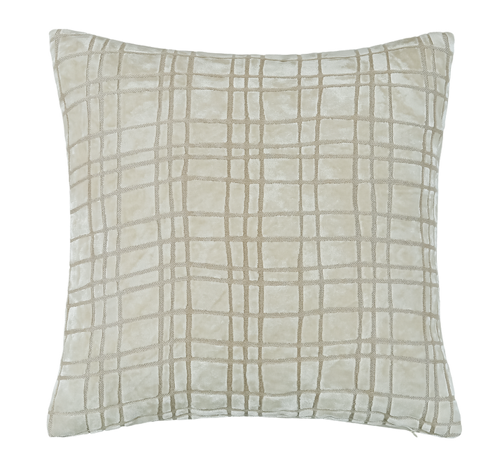 Paul MonneyPenny DrunkPlaid Ivory Cushion