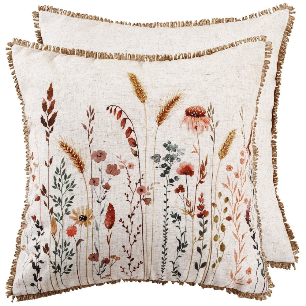 FLORAL MEADOW PRNTED AND EMBELLISH 45 X 45