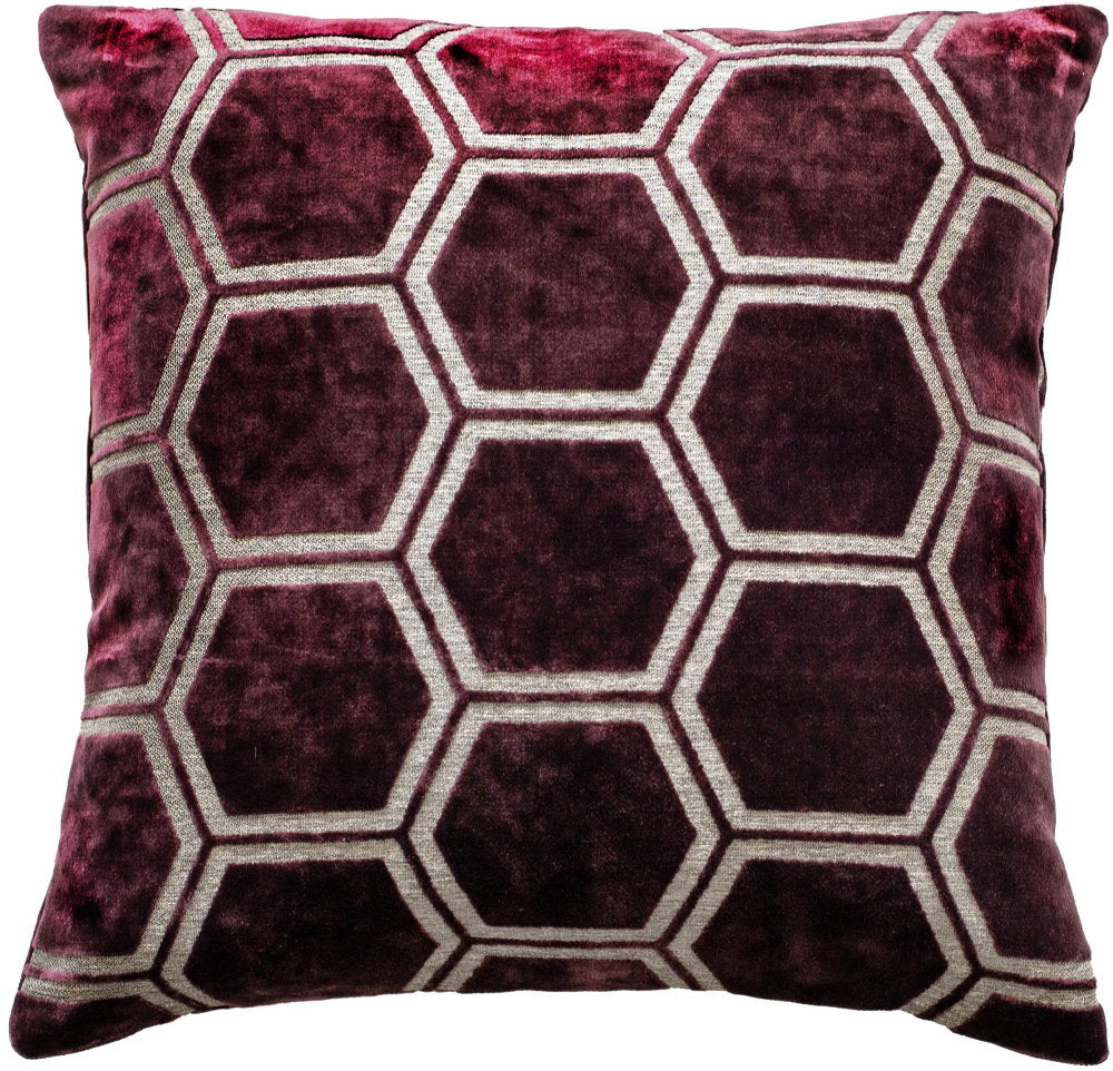 Malini Ivor Aubergine Cushion