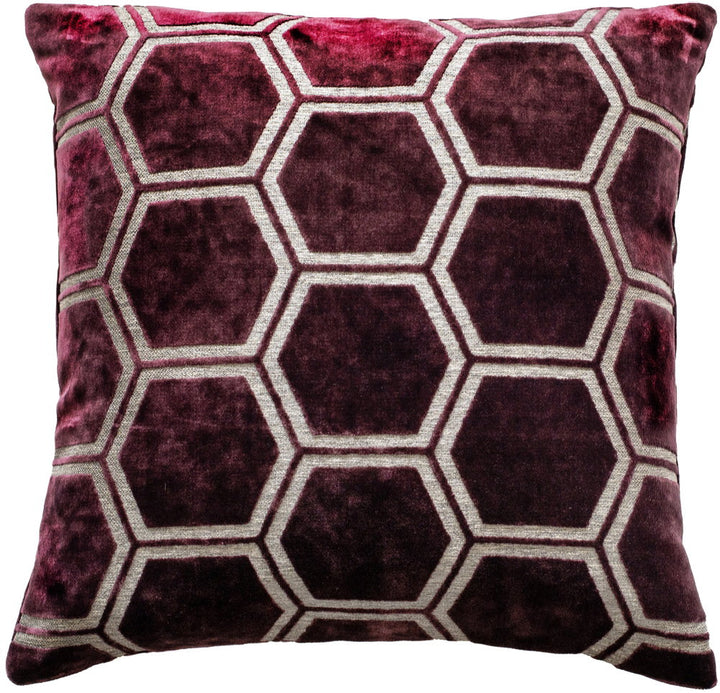 Malini Ivor Aubergine Cushion