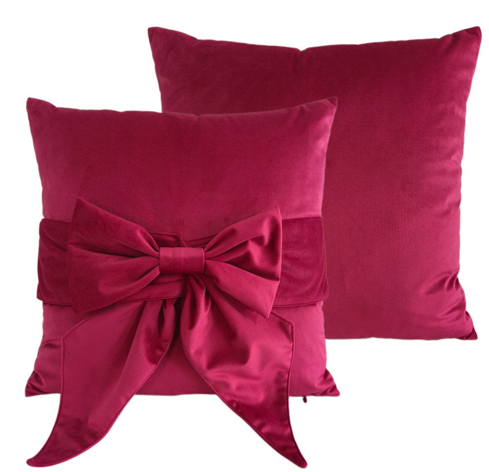 Paul Moneypenny TiedUp Fuchsia Cushion