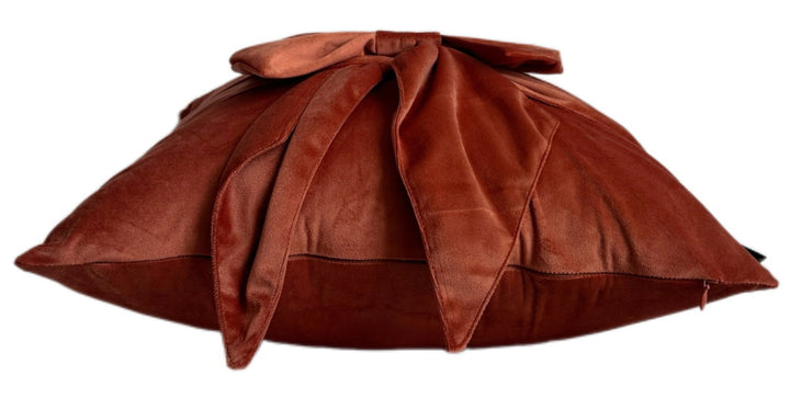 Paulmoneypenny Tiedup Orange Cushion