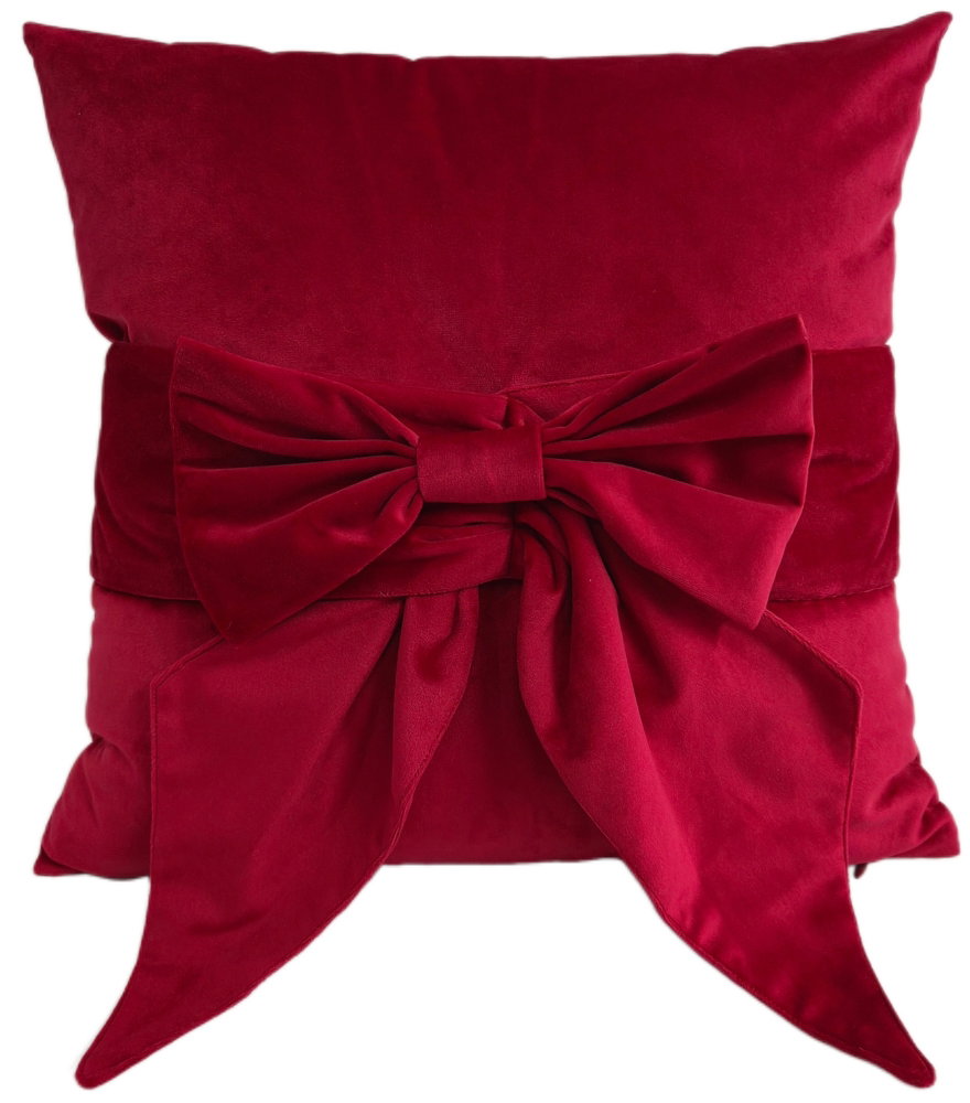 Paul Moneypenny Tiedup Scarlet Cushion